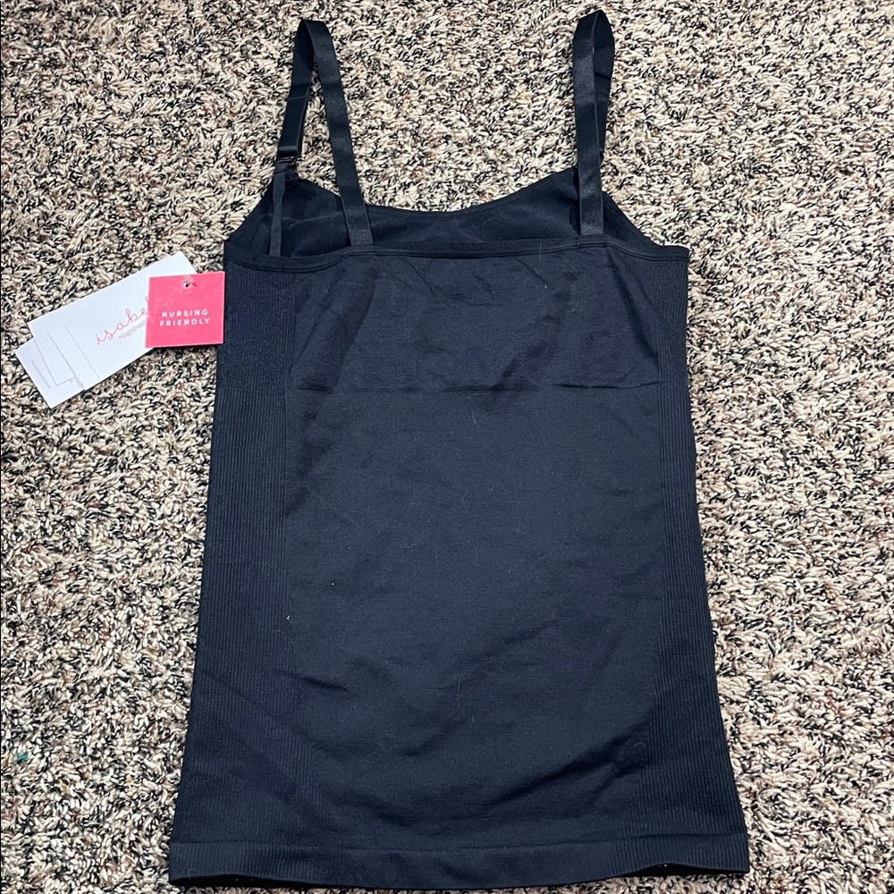 π Isabel Maternity Soft Women's Black Camisole Nursing Tank Sz S | NWT - Picture 2 of 7